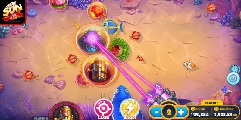 Bắn Cá Vàng Sunwin – Truy Tìm Kho Báu Lớn Chấn Động 2025 3 Sunwin Kho vũ khí đa dạng